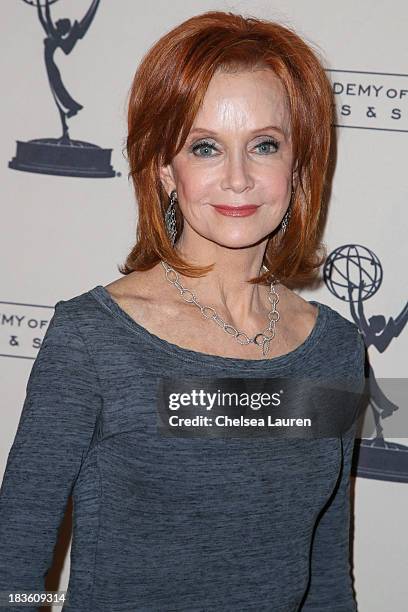 Actress Swoosie Kurtz arrives at "An Evening Honoring James Burrows" at Academy of Television Arts & Sciences on October 7, 2013 in North Hollywood,...