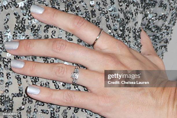 Actress Jenn Korbee arrives at "An Evening Honoring James Burrows" at Academy of Television Arts & Sciences on October 7, 2013 in North Hollywood,...