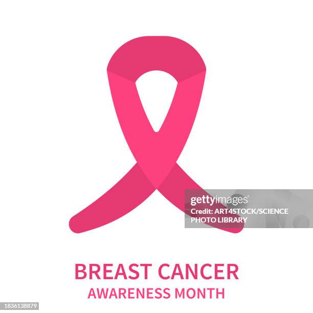 breast cancer, conceptual illustration - organized stock illustrations