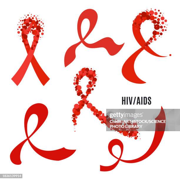 aids, conceptual illustration - calendar date stock illustrations