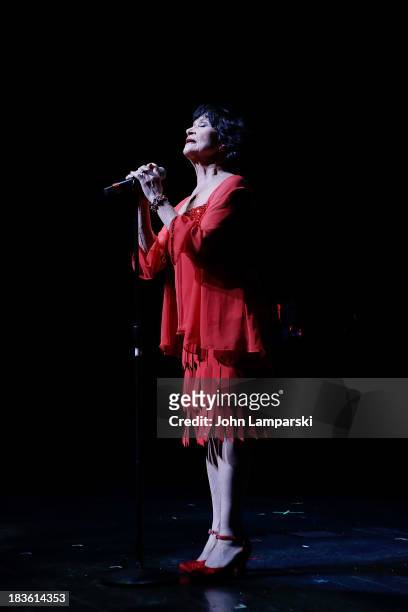 Chita Rivera performs at August Wilson Theatre on October 7, 2013 in New York City.
