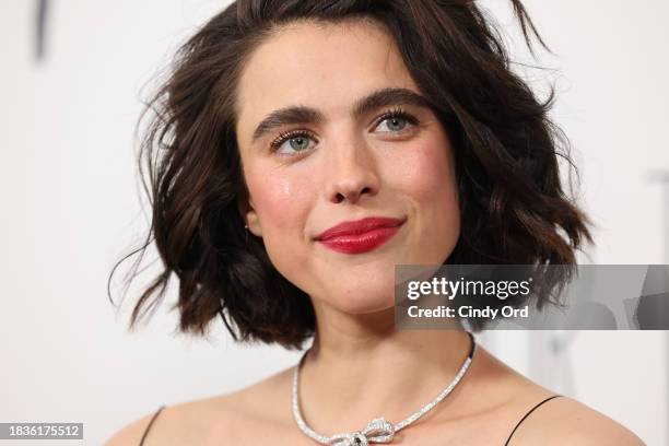 Margaret Qualley attends the "Poor Things" premiere at DGA Theater on December 06, 2023 in New York City.