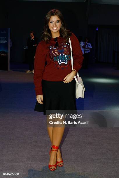 Blogger Buse Terim attends Mercedes-Benz Fashion Week Istanbul s/s 2014 presented by American Express on October 7, 2013 in Istanbul, Turkey.