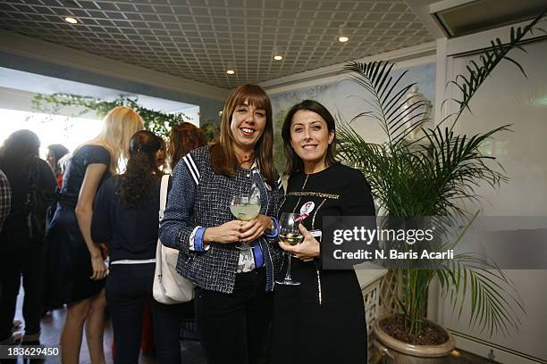 General view of the Vogue lounge at The House Cafe Ortakoy during Mercedes-Benz Fashion Week Istanbul s/s 2014 presented by American Express on...