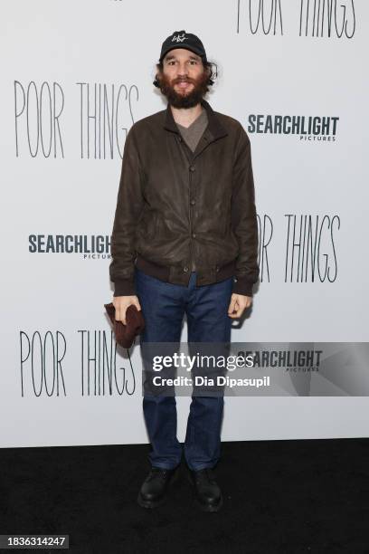 Josh Safdie attends the "Poor Things" premiere at DGA Theater on December 06, 2023 in New York City.