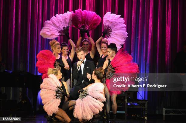 Actor Barrett Foa attends The National Breast Cancer Coalition Fund presents The 13th Annual Les Girls at the Avalon on October 7, 2013 in Hollywood,...