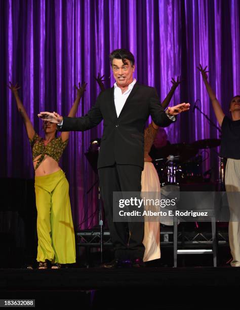 Actor Peter Gallagher attends The National Breast Cancer Coalition Fund presents The 13th Annual Les Girls at the Avalon on October 7, 2013 in...