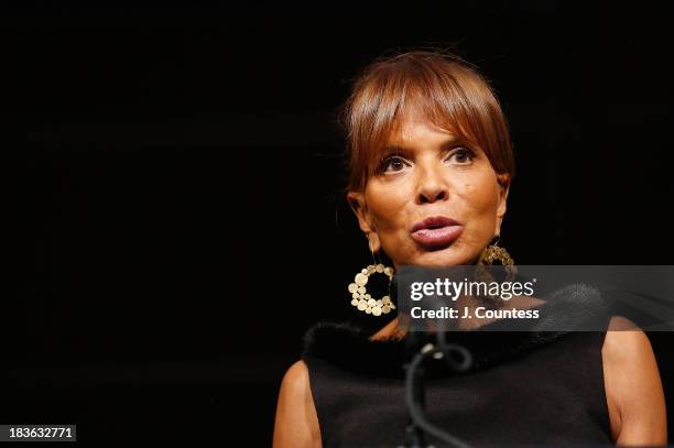 Music Industry executive Sylvia Rhone speaks at the Triumph Award during The 4th Annual Triumph Awards at Rose Theater, Jazz at Lincoln Center on...
