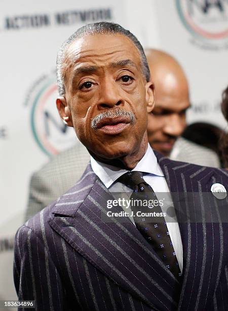 President and founder of the National Action Network Reverend Al Sharpton backstage at The 4th Annual Triumph Awards at Rose Theater, Jazz at Lincoln...