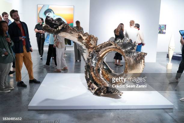 Atmosphere during Art Basel Miami Beach Art Fair 2023 VIP Preview at the Miami Convention Center on December 06, 2023 in Miami, Florida.