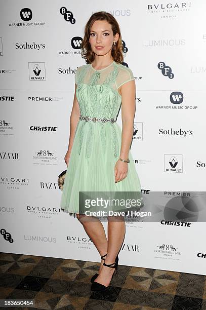 Perdita Weeks attends the BFI Luminous Gala dinner at 8 Northumberland Avenue on October 8, 2013 in London, England.