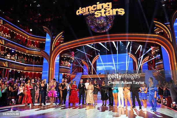 Episode 1704" - 10 remaining couples took to the ballroom floor on "Dancing with the Stars," MONDAY, OCTOBER 7 . CHRISTINA MILIAN, MARK BALLAS,...