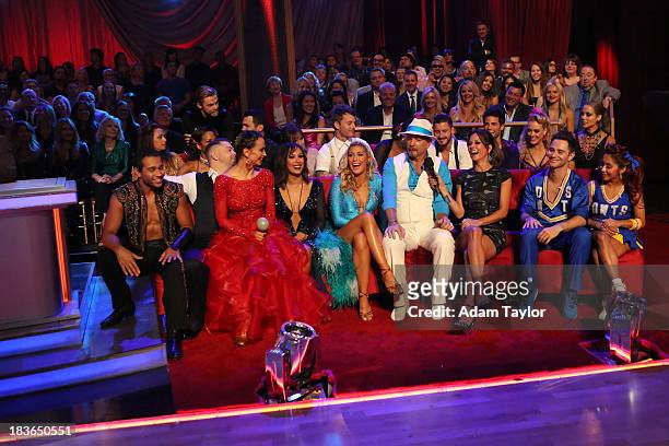 Episode 1704" - 10 remaining couples took to the ballroom floor on "Dancing with the Stars," MONDAY, OCTOBER 7 . CORBIN BLEU, LEAH REMINI, DEREK...