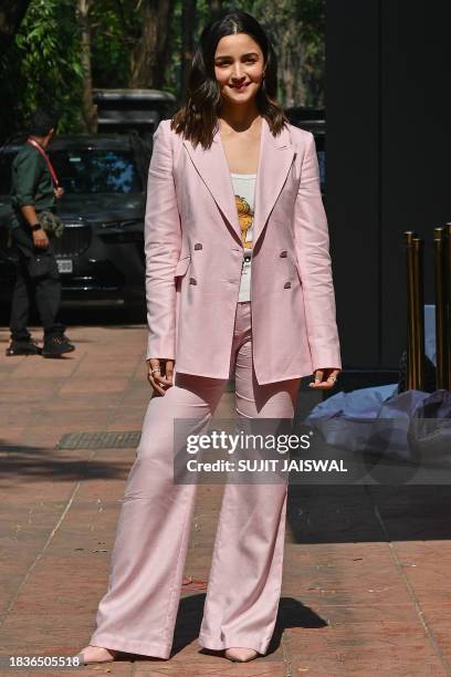 Bollywood actress Alia Bhatt attends the annual cultural event for pediatric cancer patients 'HOPE 2023' in Mumbai on December 10, 2023.