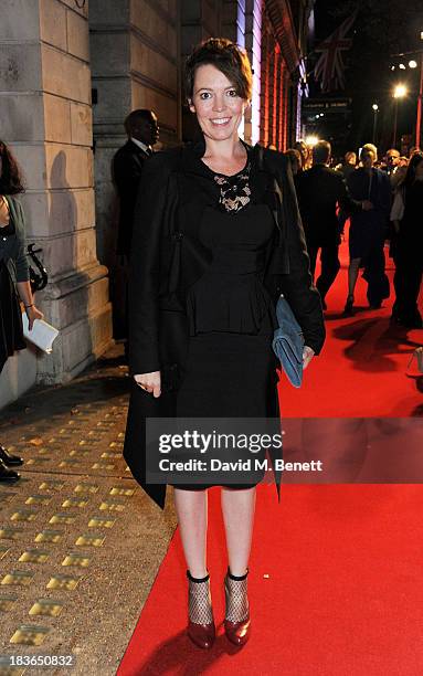 Olivia Colman attends a BFI Luminous Gala ahead of the London Film Festival at 8 Northumberland Avenue on October 8, 2013 in London, England.