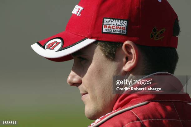 Casey Mears, driver of the Target Chip Ganassi Racing Dodge Intrepid R/T during qualifying for the NASCAR Winston Cup Series Daytona 500 on February...