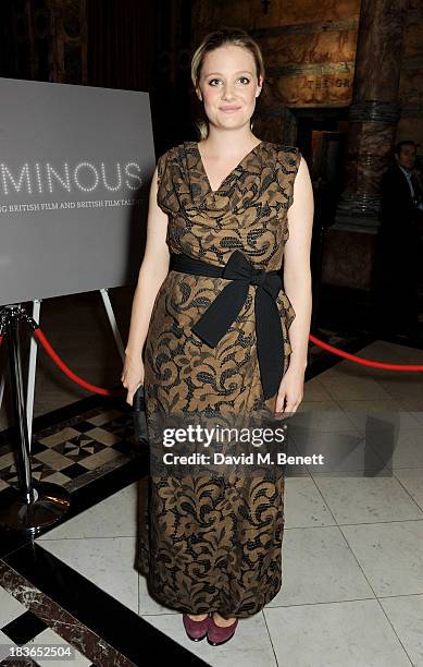 Romola Garai attends a BFI Luminous Gala ahead of the London Film Festival at 8 Northumberland Avenue on October 8, 2013 in London, England.