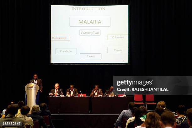 Delegates, researchers and scientists discuss the status of malaria vaccine research during the 6th MIM Pan-African Malaria Conference held at the...