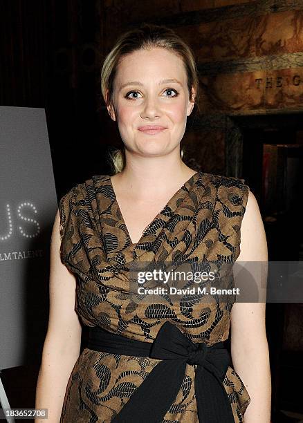 Romola Garai attends a BFI Luminous Gala ahead of the London Film Festival at 8 Northumberland Avenue on October 8, 2013 in London, England.