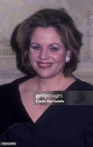 Renee Fleming attends Drama League Dinner Honoring Liza Minnelli on January 31, 2000 at the Pierre Hotel in New York City.