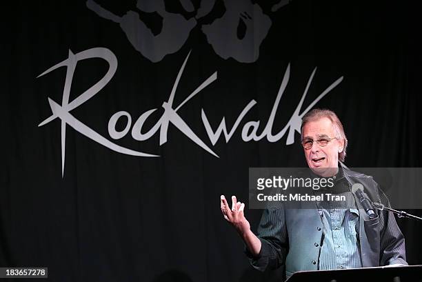 Jim Ladd attends the Korn induction ceremony into Guitar Center's RockWalk held on October 8, 2013 in Hollywood, California.