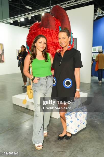 Allyson Shapiro and Jill Zarin attend Art Basel Miami Beach Art Fair 2023 VIP Preview at the Miami Convention Center on December 06, 2023 in Miami,...