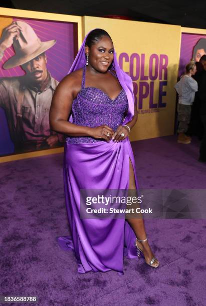 Danielle Brooks attends the Los Angeles Premiere of Warner Bros.' "The Color Purple" at Academy Museum of Motion Pictures on December 06, 2023 in Los...