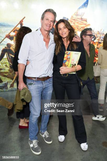 Rande Gerber and Cindy Crawford attend Art Basel Miami Beach Art Fair 2023 VIP Preview at the Miami Convention Center on December 06, 2023 in Miami,...