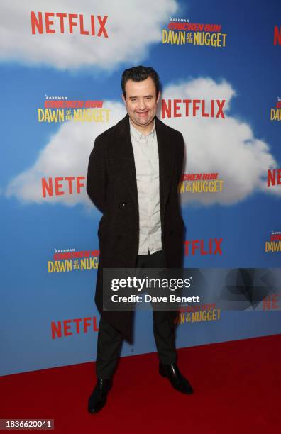 Daniel Mays attends a special screening of "Chicken Run: Dawn Of The Nugget" at the Picturehouse Central on December 10, 2023 in London, England.