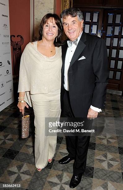 David Dein and wife Barbara attend a BFI Luminous Gala ahead of the London Film Festival at 8 Northumberland Avenue on October 8, 2013 in London,...