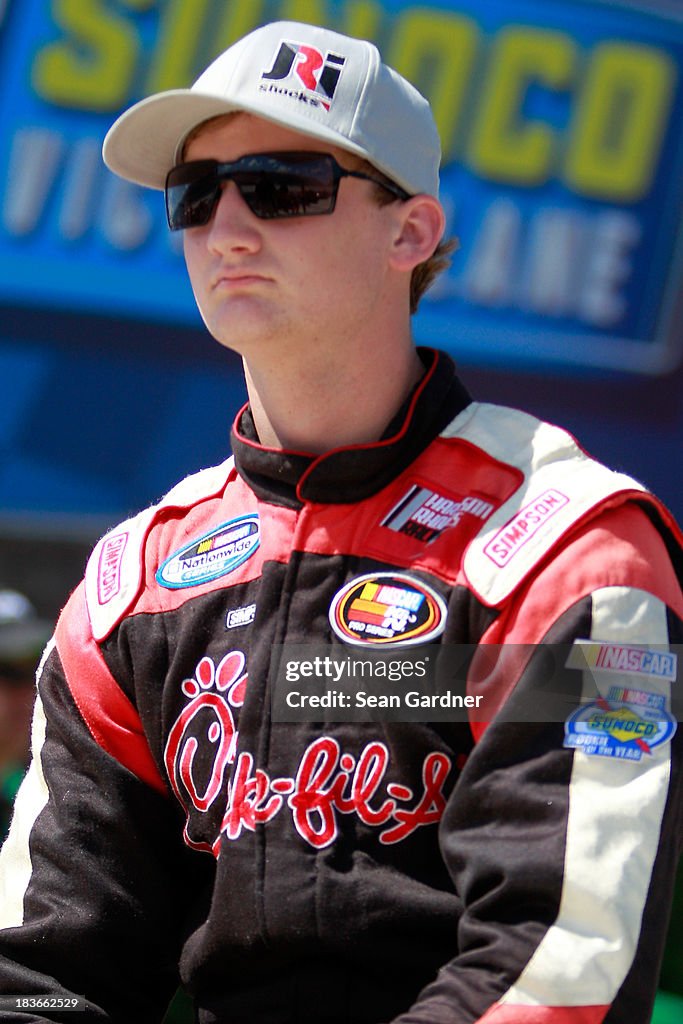 Harrison Rhodes Racing Harrison Rhodes, driver of the Chick-fil-a Ford, during qualifying ...