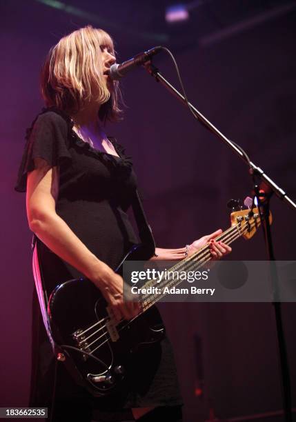 Kim Shattuck performs with Pixies at Huxleys Neue Welt on October 8, 2013 in Berlin, Germany.