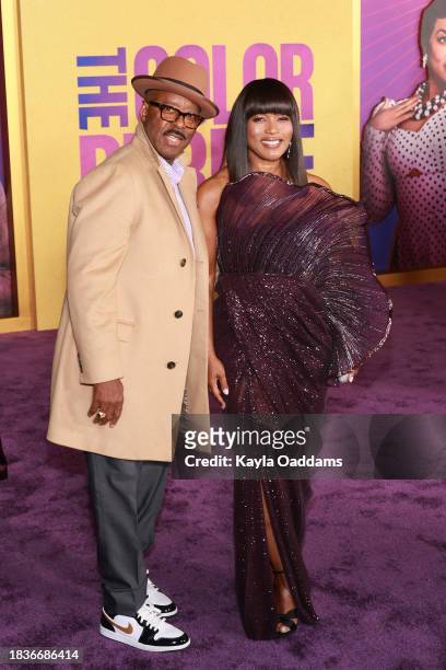 Courtney B. Vance and Angela Bassett attend the World Premiere of Warner Bros.' "The Color Purple" at Academy Museum of Motion Pictures on December...
