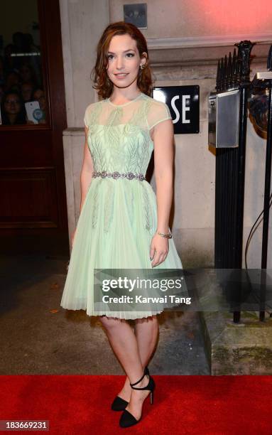 Perdita Weeks attends a gala dinner hosted by the BFI ahead of the London Film Festival at 8 Northumberland Avenue on October 8, 2013 in London,...