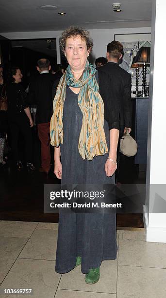 Linda Bassett attends an after party following the press night performance of the Donmar's "Roots" at The Hospital Club on October 8, 2013 in London,...