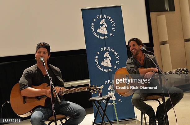 Fall Kick-Off with Kip Moore and Brett James at MTSU on October 8, 2013 in Murfreesboro, Tennessee.