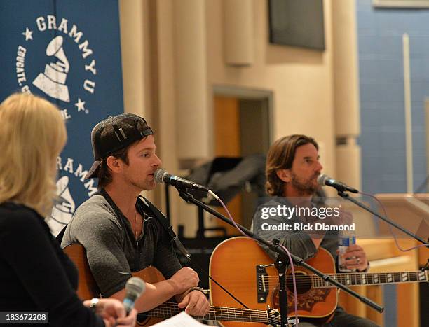 Fall Kick-Off with Kip Moore and Brett James at MTSU on October 8, 2013 in Murfreesboro, Tennessee.