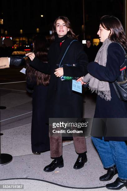 Diana Silvers is seen in Midtown on December 06, 2023 in New York City.