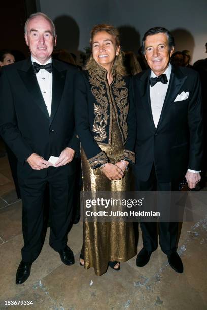 Calum Barton , Giuseppe Veronese and his wife arrive at Les Beaux-Arts de Paris on October 8, 2013 in Paris, France. On this occasion Ralph Lauren...