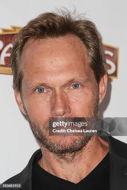 Actor Tom Schanley attends the "War Horse" red carpet opening night at the Pantages Theatre on October 8, 2013 in Hollywood, California.
