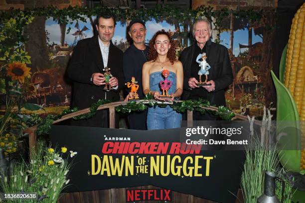 Daniel Mays, Sam Fell, Josie Sedgwick-Davies and David Bradley attend a special screening of "Chicken Run: Dawn Of The Nugget" at the Picturehouse...