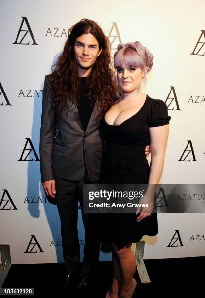 Matthew Mosshart and Kelly Osbourne attend the Black Diamond Affair Presented by Azature at Sunset Tower on October 8, 2013 in West Hollywood,...