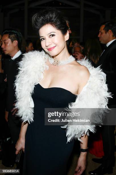 Cherie Chung attends a private dinner following the presentation of the Ralph Lauren Fall 13 Collection Show at Les Beaux-Arts de Paris on October 8,...