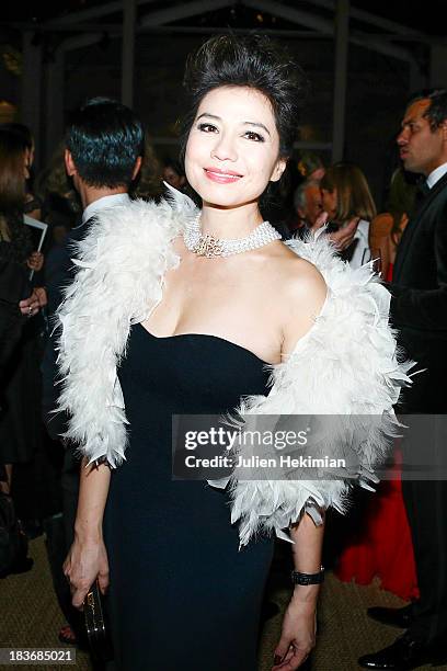 Cherie Chung attends a private dinner following the presentation of the Ralph Lauren Fall 13 Collection Show at Les Beaux-Arts de Paris on October 8,...