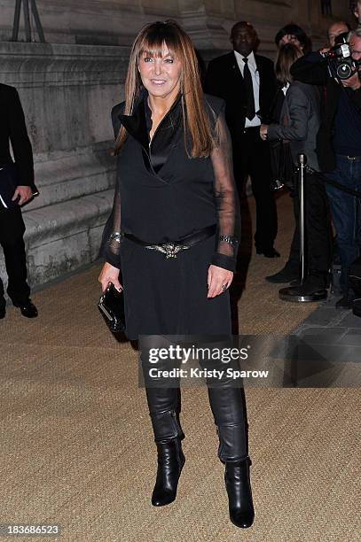 Babeth Djian arrives to the Ralph Lauren Collection Show and private dinner at Les Beaux-Arts de Paris on October 8, 2013 in Paris, France. On this...