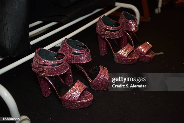 View of backstage atmosphere at the Maybelline New York By DB Berdan show during Mercedes-Benz Fashion Week Istanbul s/s 2014 presented by American...