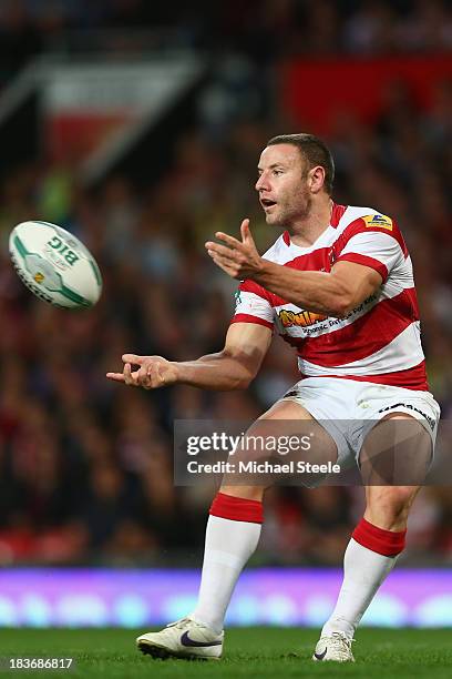 Blake Green of Wigan Warriors during the Super League Grand Final between Warrington Wolves and Wigan Warriors at Old Trafford on October 5, 2013 in...