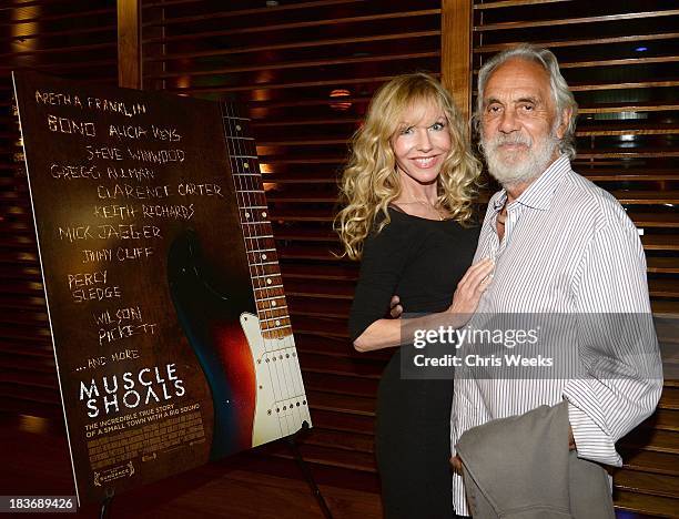 Actor Tommy Chong attends a special screening of "Muscle Shoals" at the Landmark Theater on October 8, 2013 in Los Angeles, California.