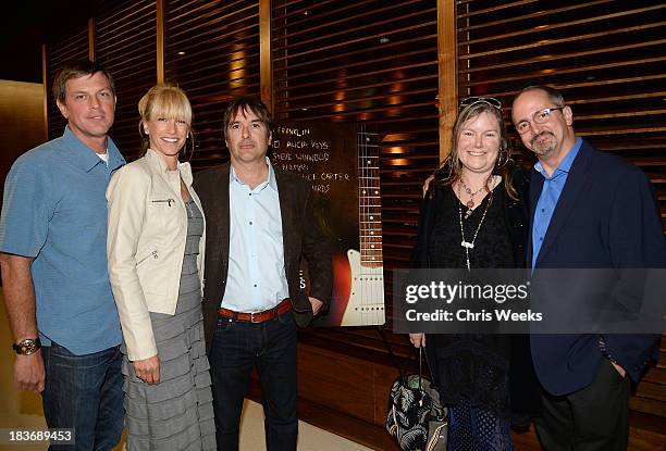 Director Greg Camalier and guests attend a special screening of "Muscle Shoals" at the Landmark Theater on October 8, 2013 in Los Angeles, California.