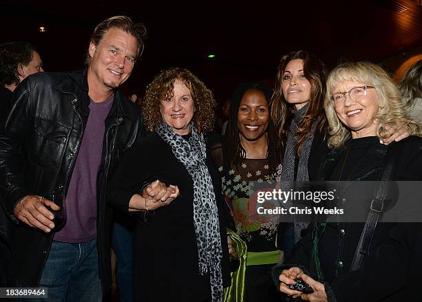 Brenda Russell , actress Gina Gerson and guests attend a special screening of "Muscle Shoals" at the Landmark Theater on October 8, 2013 in Los...